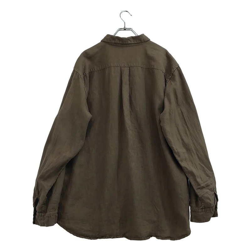 nest robe CONFECT / ネストローブコンフェクト | オーバーダイ リネン レギュラーカラーシャツ | 6 | メンズ