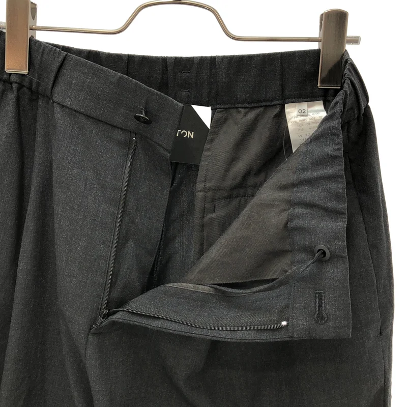 ATON / エイトン | WOOL TROPICAL TAPERED EASY PANTS / ウールトロピカル テーパードイージーパンツ | 2 | メンズ