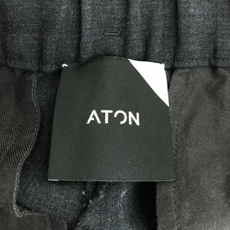 ATON / エイトン | WOOL TROPICAL TAPERED EASY PANTS / ウールトロピカル テーパードイージーパンツ | 2 | メンズ