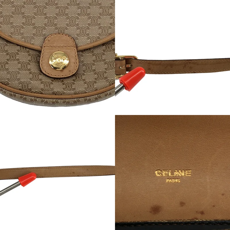 CELINE / セリーヌ | マカダム トリオンフ フラップミニショルダーバッグ |