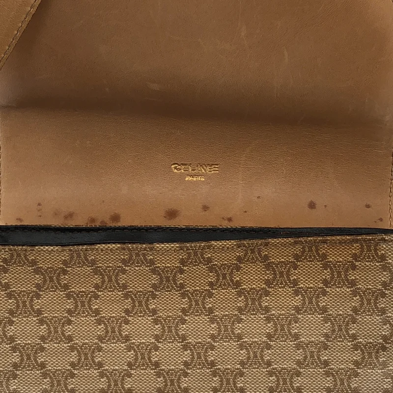 CELINE / セリーヌ | マカダム トリオンフ フラップミニショルダーバッグ |