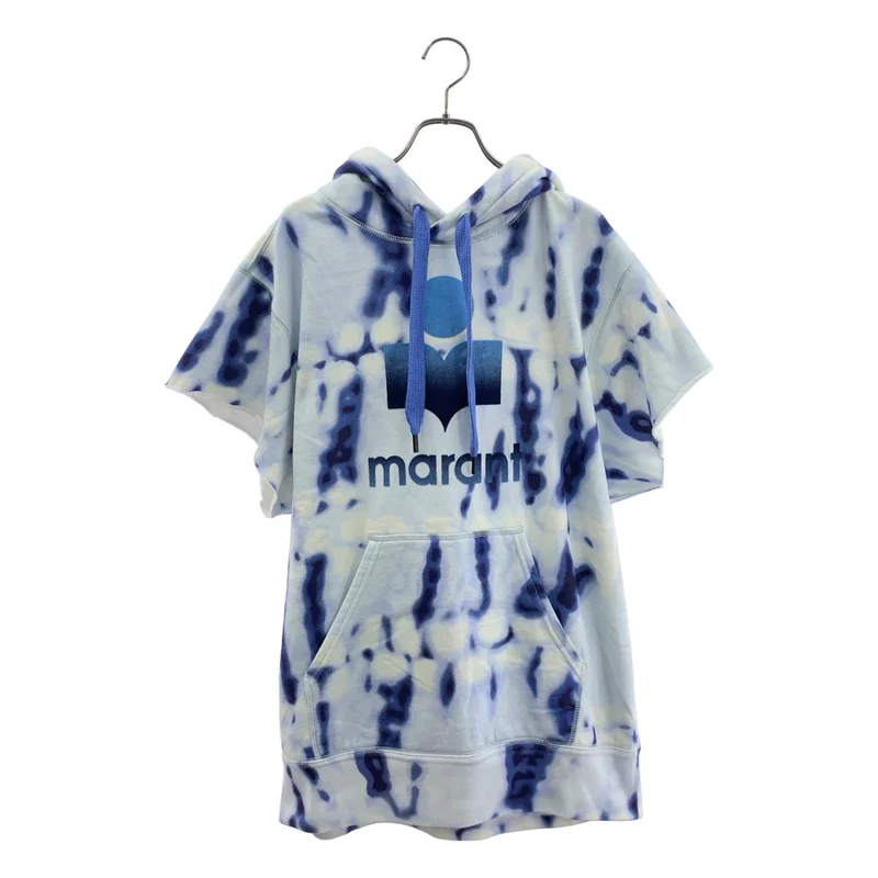 ISABEL MARANT ETOILE / イザベルマランエトワール | タイダイ染め パッチロゴ 半袖パーカー | 38 | レディース