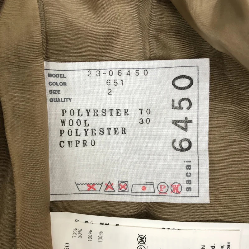 sacai / サカイ | SUITING SHORTS プリーツ ハーフパンツ | 2