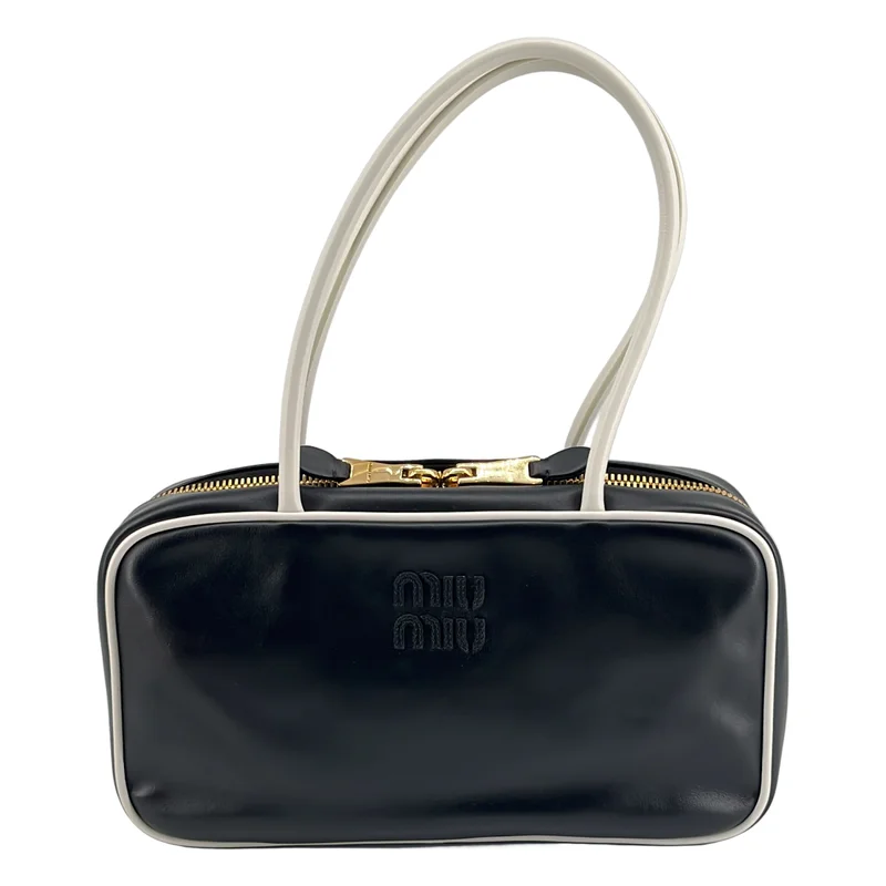 miu miu / ミュウミュウ | SOFTY PIPING ボー バイカラー トップハンドルバッグ | TU | レディース