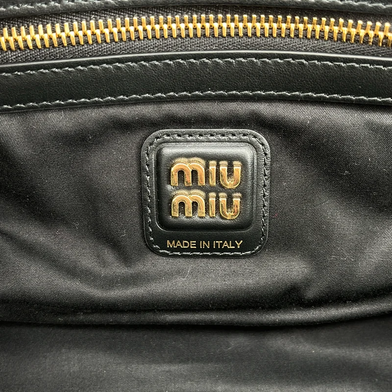 miu miu / ミュウミュウ | SOFTY PIPING ボー バイカラー トップハンドルバッグ | TU | レディース