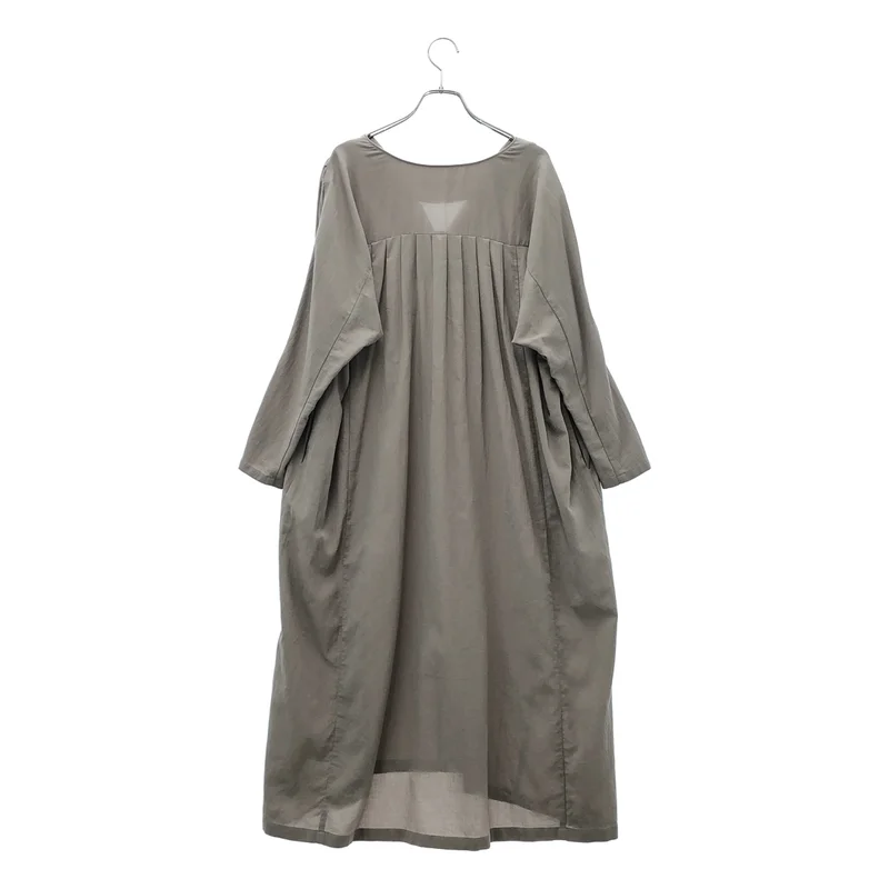 evam eva / エヴァムエヴァ | 2025SS | cotton tuck one-piece / コットン タックワンピース | M | レディース