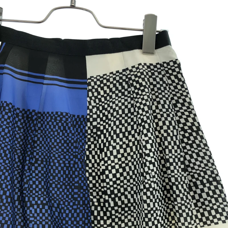 sacai / サカイ | キュプラ マルチチェック プリーツスカート | 2 | レディース