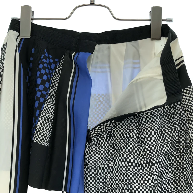 sacai / サカイ | キュプラ マルチチェック プリーツスカート | 2 | レディース