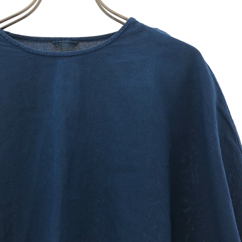 ARTS&SCIENCE / アーツアンドサイエンス | インディゴ染め ワイドフィットプルオーバーシャツ | 1 | レディース