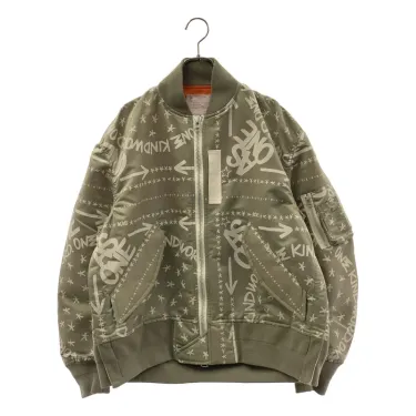 sacai / サカイ | Eric Haze / Bandana Print Blouson ブルゾンジャケット | 1 | カーキ系 | メンズ sacai / サカイ | Eric Haze / Bandana Print Blouson ブルゾン