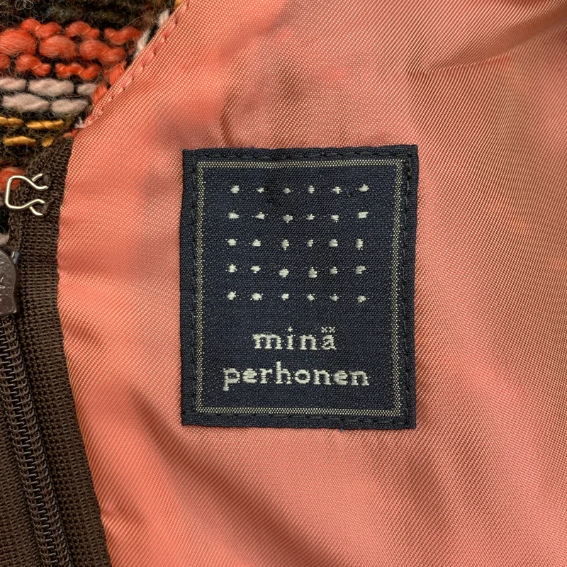 mina perhonen / ミナペルホネン | poppy / ツイード Vネック ノースリーブワンピース |