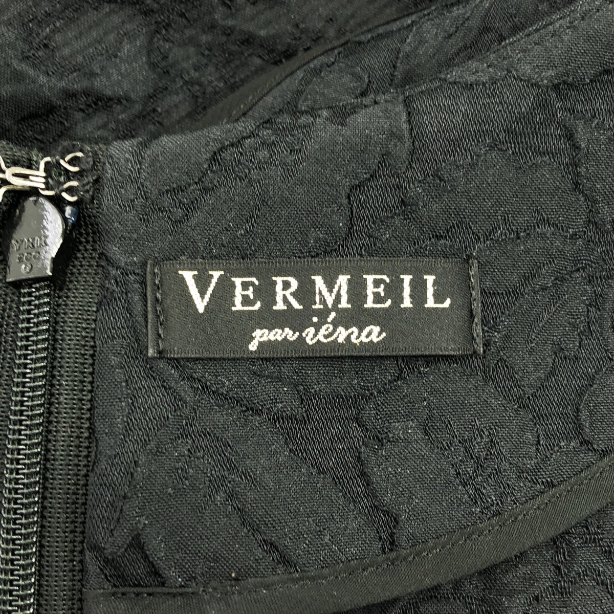 VERMEIL par iena / ヴェルメイユパーイエナ | 2022SS | フラワージャガードペプラムブラウス | 38 | ブラック | レディース VERMEIL par iena（ヴェルメイユパーイエナ）の「《追加2》フラワー