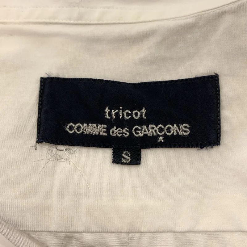 tricot COMME des GARCONS / トリココムデギャルソン | 2012SS | コットン ビジュー装飾カラー シャツ ブラウス | S | レディース