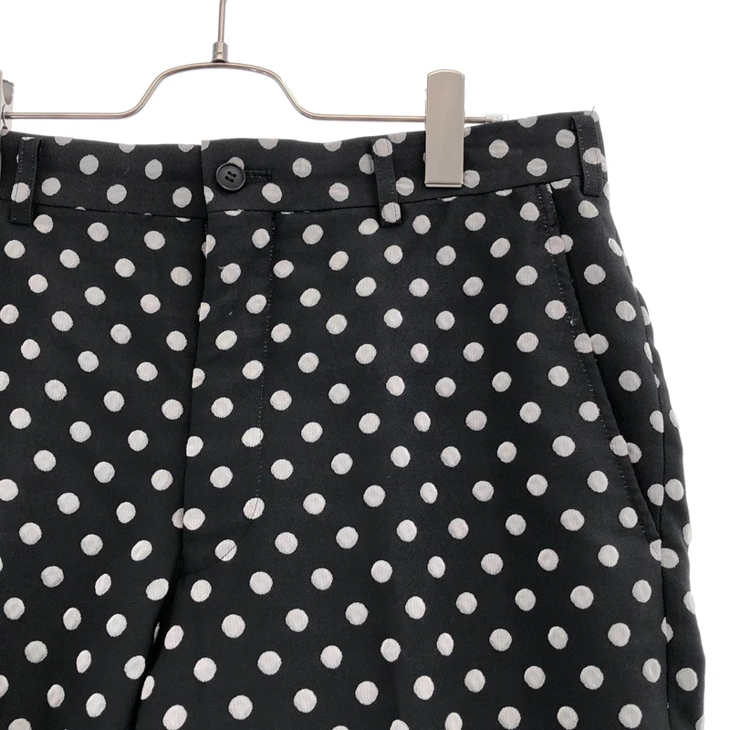 COMME des GARCONS HOMME PLUS / コムデギャルソンオムプリュス | 2012AW | ポリエステル縮絨 ドット ジャガード スラックス | S | メンズ