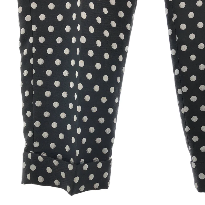 COMME des GARCONS HOMME PLUS / コムデギャルソンオムプリュス | 2012AW | ポリエステル縮絨 ドット ジャガード スラックス | S | メンズ