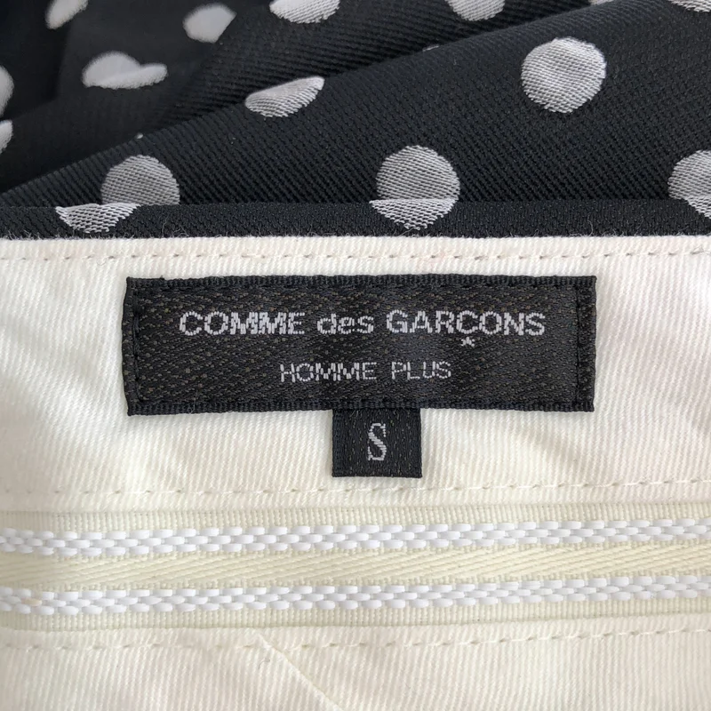 COMME des GARCONS HOMME PLUS / コムデギャルソンオムプリュス | 2012AW | ポリエステル縮絨 ドット ジャガード スラックス | S | メンズ