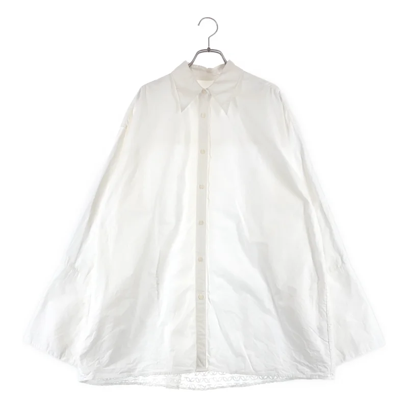 CITYSHOP / シティショップ | 2024SS | コットン バックレース ビッグスリーブシャツ | F | レディース