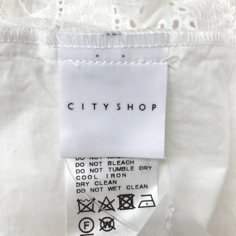 CITYSHOP / シティショップ | 2024SS | コットン バックレース ビッグスリーブシャツ | F | レディース