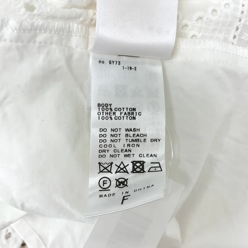 CITYSHOP / シティショップ | 2024SS | コットン バックレース ビッグスリーブシャツ | F | レディース
