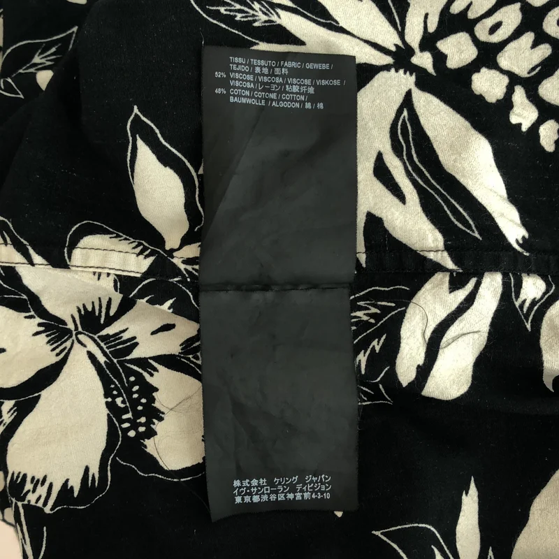 SAINT LAURENT PARIS / サンローランパリ | 2017SS | レーヨン コットン アロハシャツ | 38 | メンズ