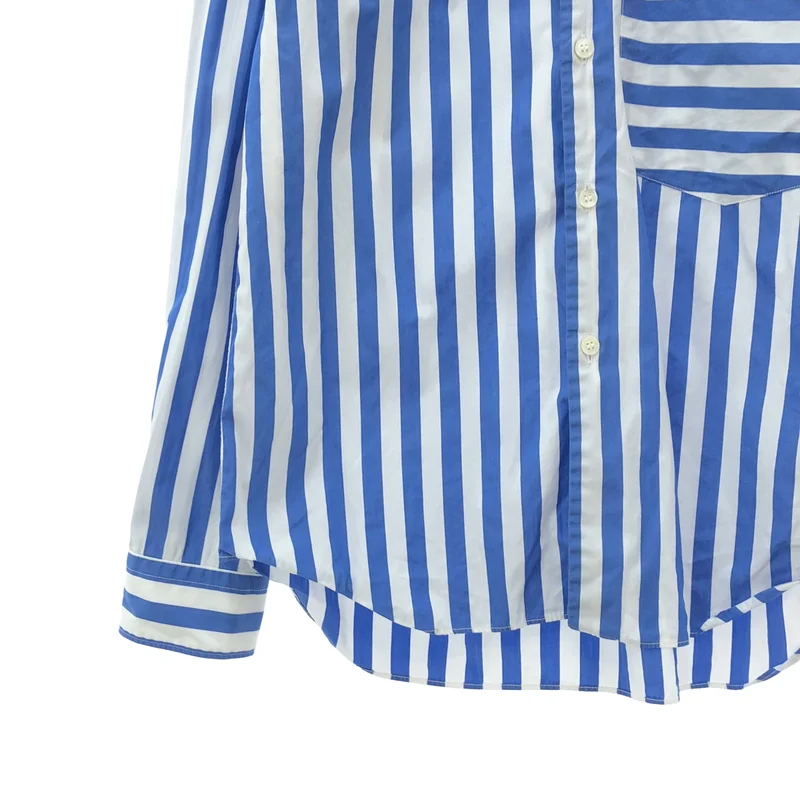 COMME des GARCONS HOMME DEUX / コムデギャルソンオムドゥ | 2023AW | コットン ストライプ ビッグポケットシャツ | S | メンズ
