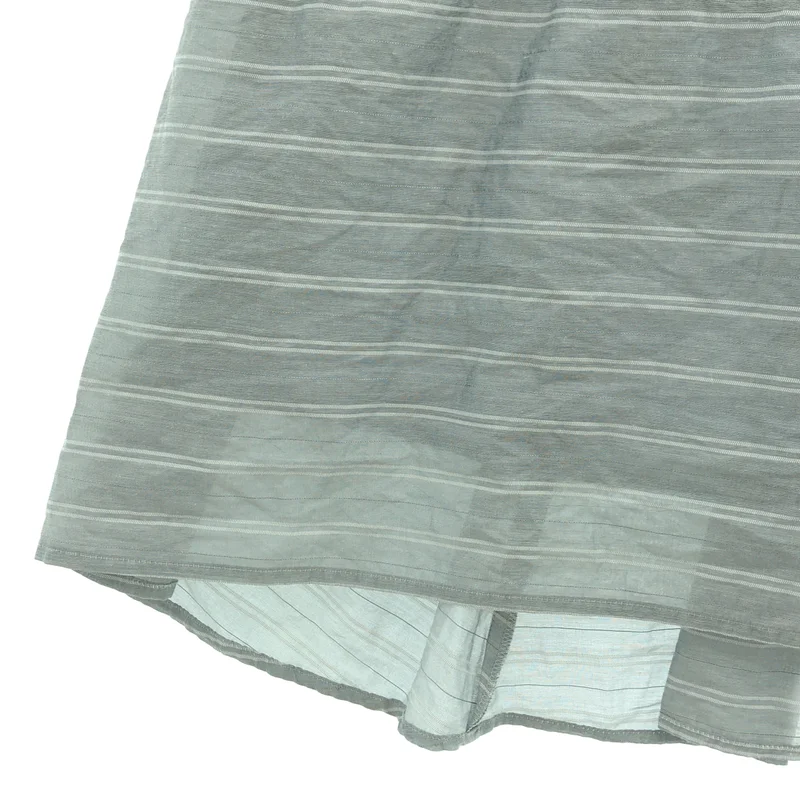 HaaT ISSEY MIYAKE / ハートイッセイミヤケ | 2008SS | 異素材切り替え ボーダー ギャザースカート | 3 | レディース