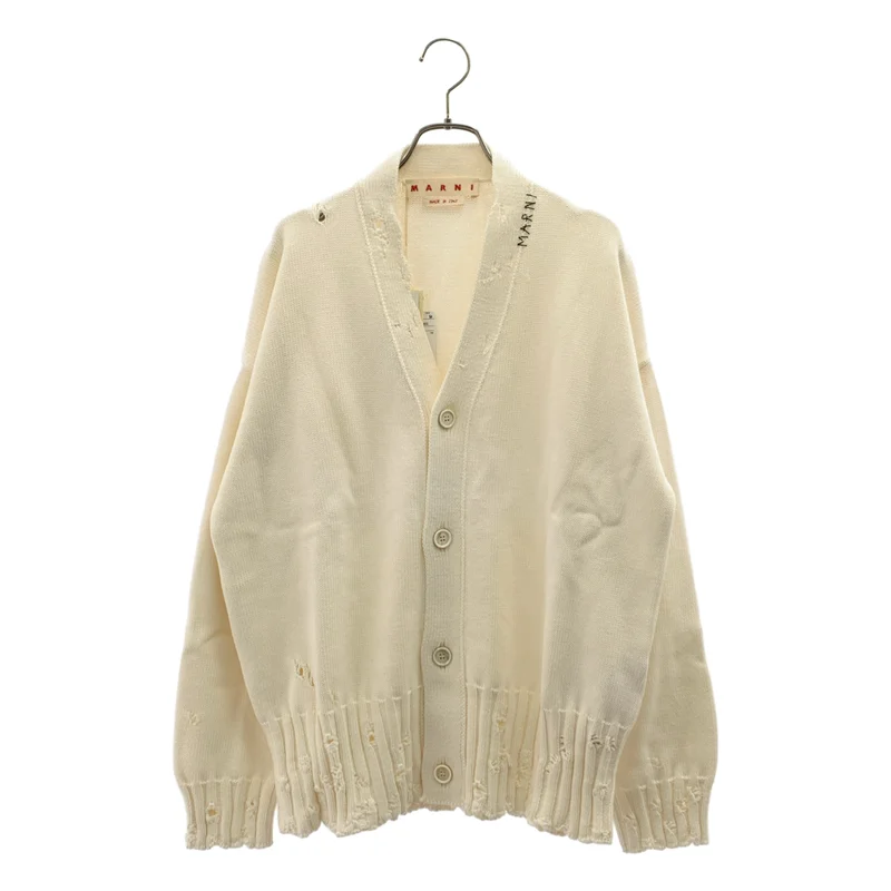 MARNI / マルニ | コットン ダメージ加工 カーディガン | 46 | メンズ
