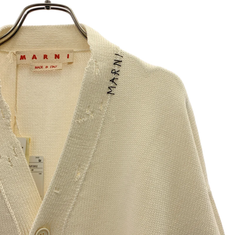 MARNI / マルニ | コットン ダメージ加工 カーディガン | 46 | メンズ