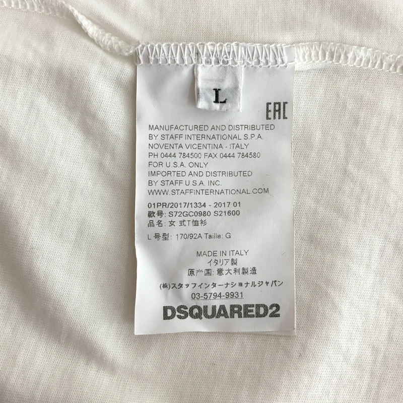 DSQUARED2 / ディースクエアード | ポップアート プリントTシャツ | L | レディース