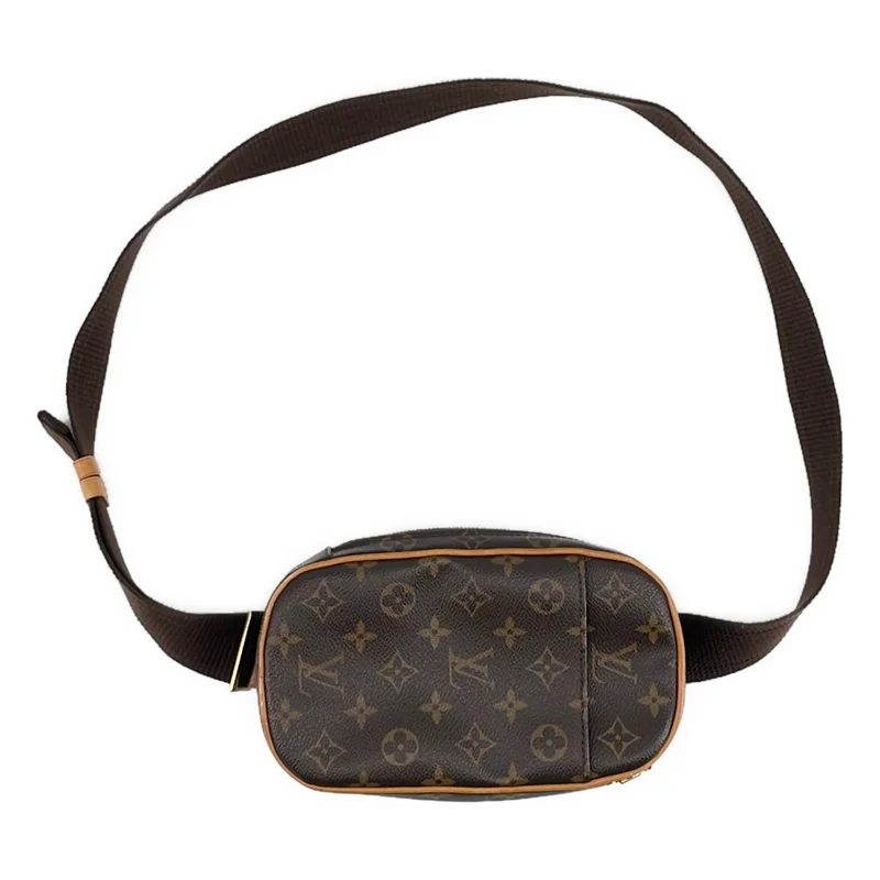 Louis Vuitton / ルイヴィトン | M51870 / ポシェット ガンジュ レザー モノグラム ボディバッグ |