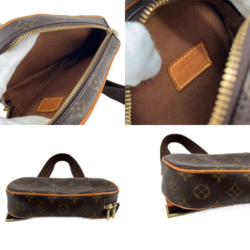Louis Vuitton / ルイヴィトン | M51870 / ポシェット ガンジュ レザー モノグラム ボディバッグ |
