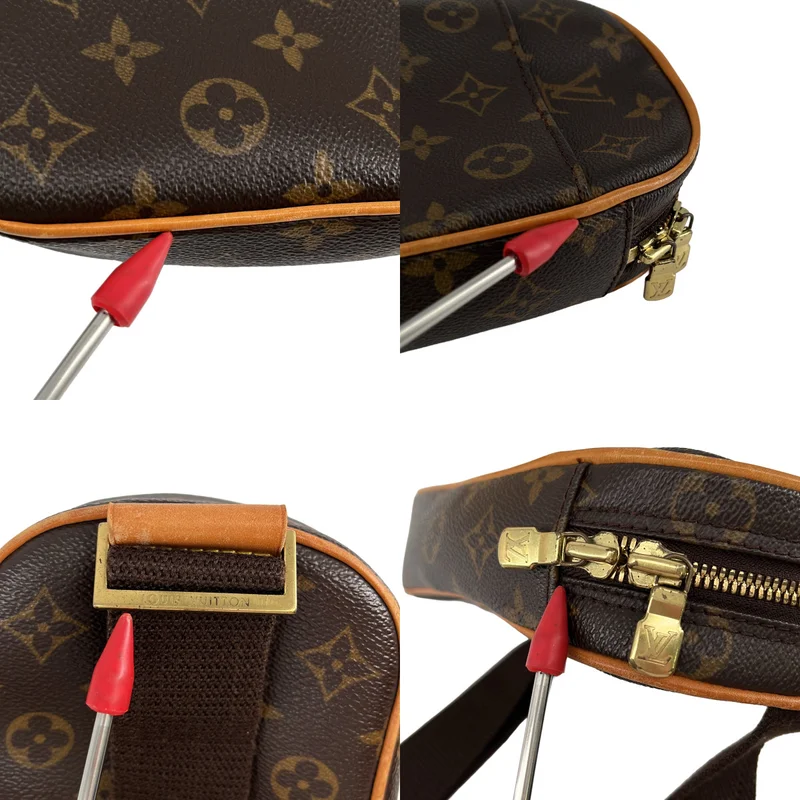 Louis Vuitton / ルイヴィトン | M51870 / ポシェット ガンジュ レザー モノグラム ボディバッグ |
