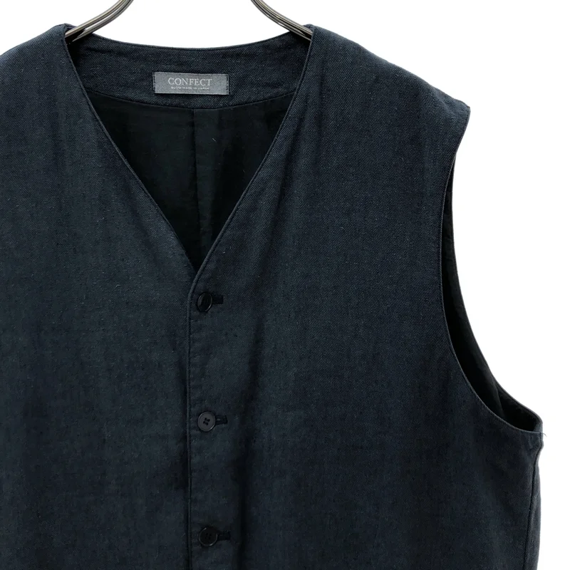 nest robe CONFECT / ネストローブコンフェクト | コットン シルク Vネックベスト | 4 | メンズ