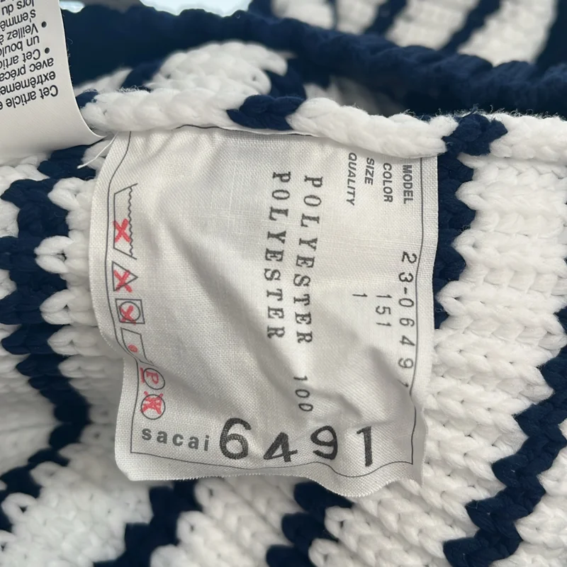 sacai / サカイ | 2023SS | ポリエステル ボリュームスリーブ ニット | 1 | レディース
