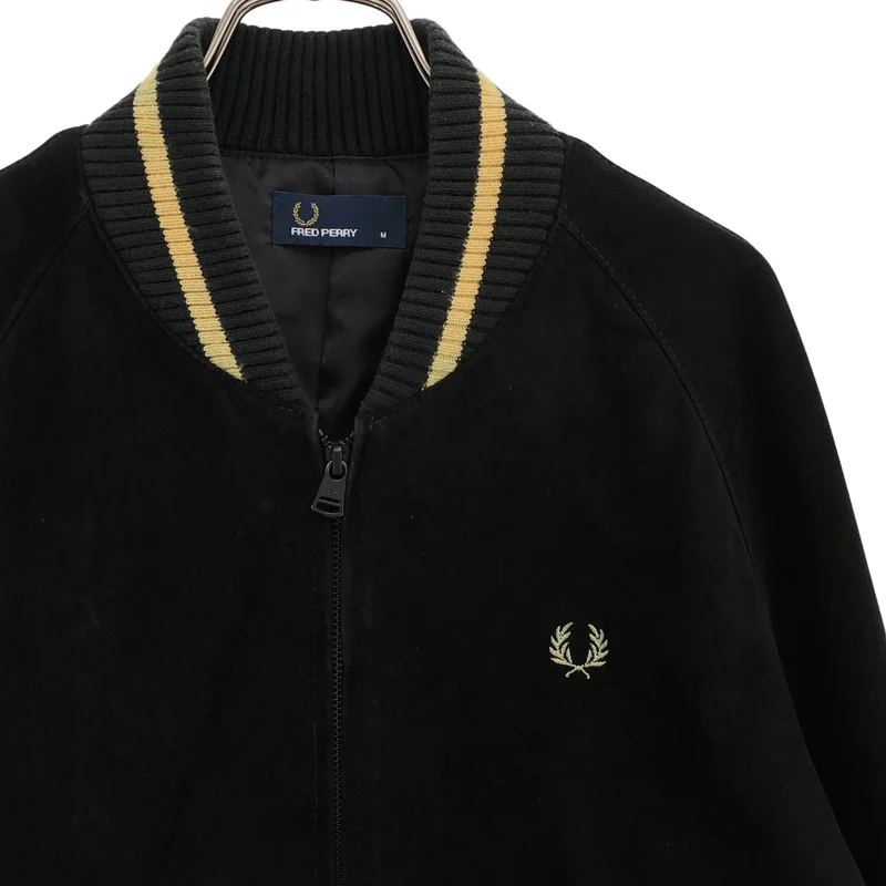 FRED PERRY・ヤギ本革 ボンバージャケット FRED PERRY / フレッドペリー | ゴートレザー スエード ボンバー
