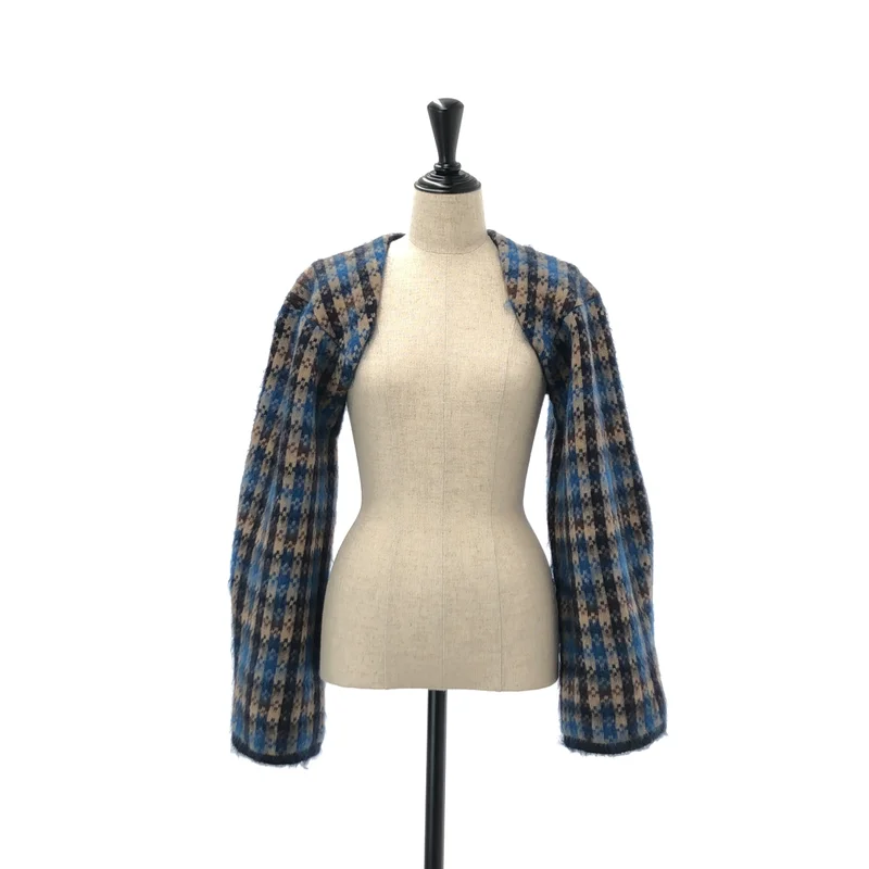STELLA McCARTNEY / ステラマッカートニー | ウール 総柄 スリーブ トップス | 38 | レディース