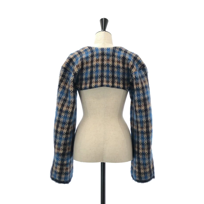 STELLA McCARTNEY / ステラマッカートニー | ウール 総柄 スリーブ トップス | 38 | レディース