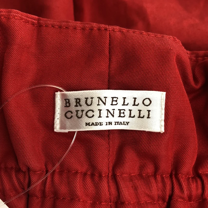 BRUNELLO CUCINELLI / ブルネロクチネリ | コットン リネン ギャザー ハーフパンツ | 38 | レディース