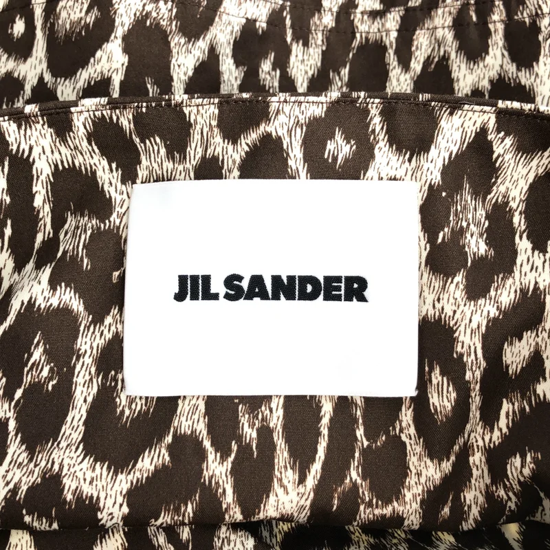 JIL SANDER / ジルサンダー | 2022AW | コットン シルク レオパード フレアスカート | 34 | レディース