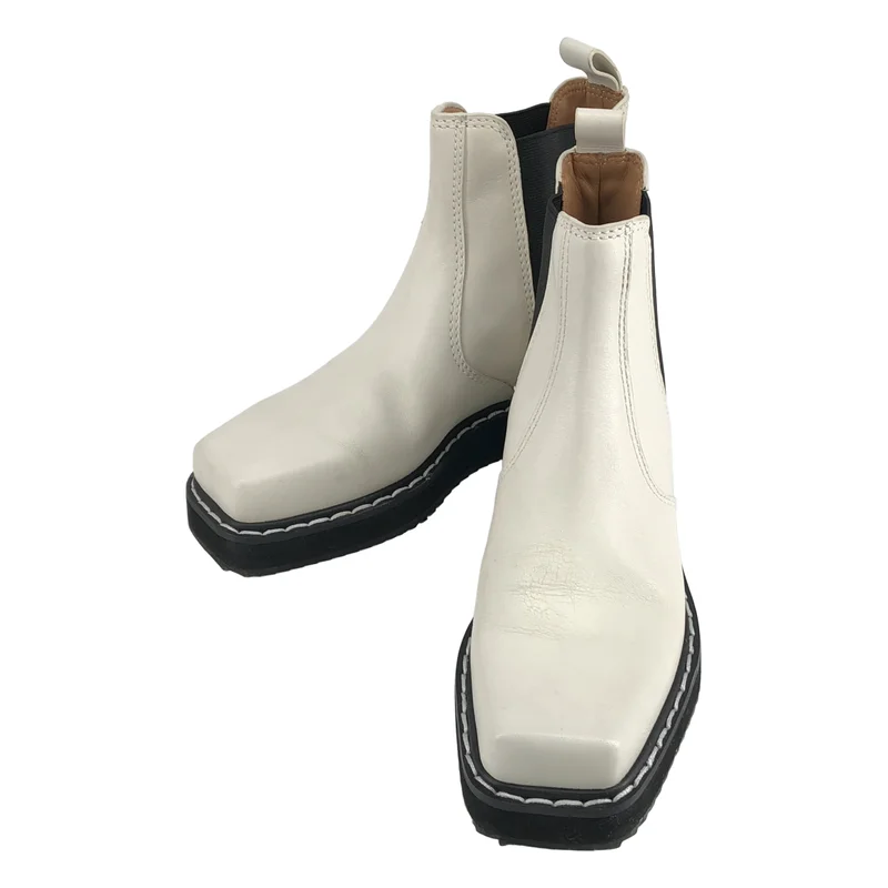 JIL SANDER NAVY / ジルサンダーネイビー | シャークソール サイドゴアブーツ | 35 | レディース