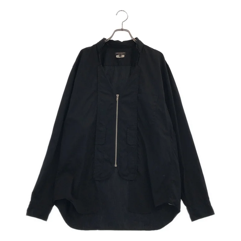 COMME des GARCONS HOMME PLUS / コムデギャルソンオムプリュス | 2017AW | コットン Vネック ジップアップシャツ | L | メンズ