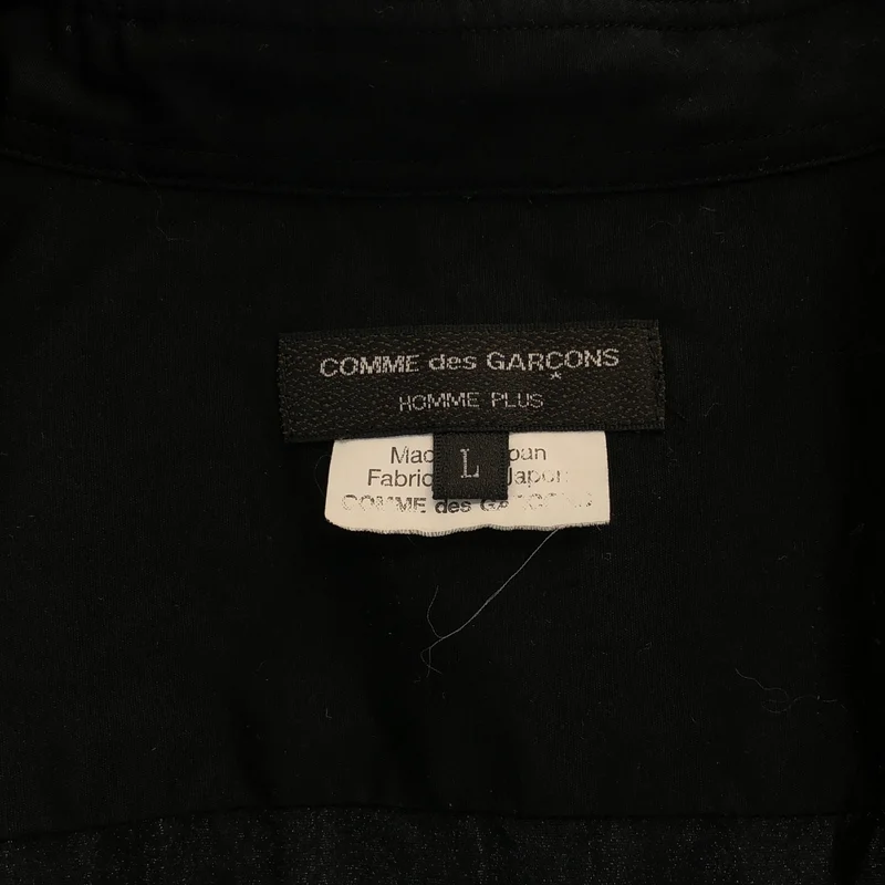 COMME des GARCONS HOMME PLUS / コムデギャルソンオムプリュス | 2017AW | コットン Vネック ジップアップシャツ | L | メンズ