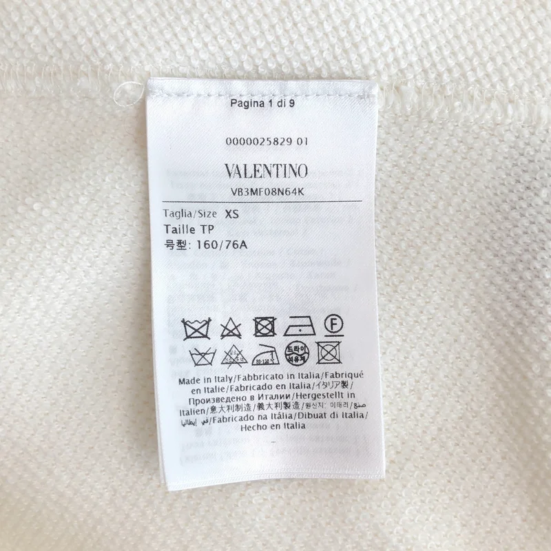 VALENTINO / ヴァレンティノ | ロゴプリント リップ スパンコール刺しゅう パーカー | XS | レディース