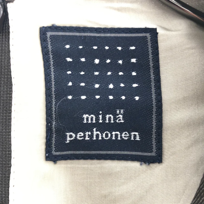 mina perhonen / ミナペルホネン | moon flower ウール リネン フレアスリーブ ワンピース |