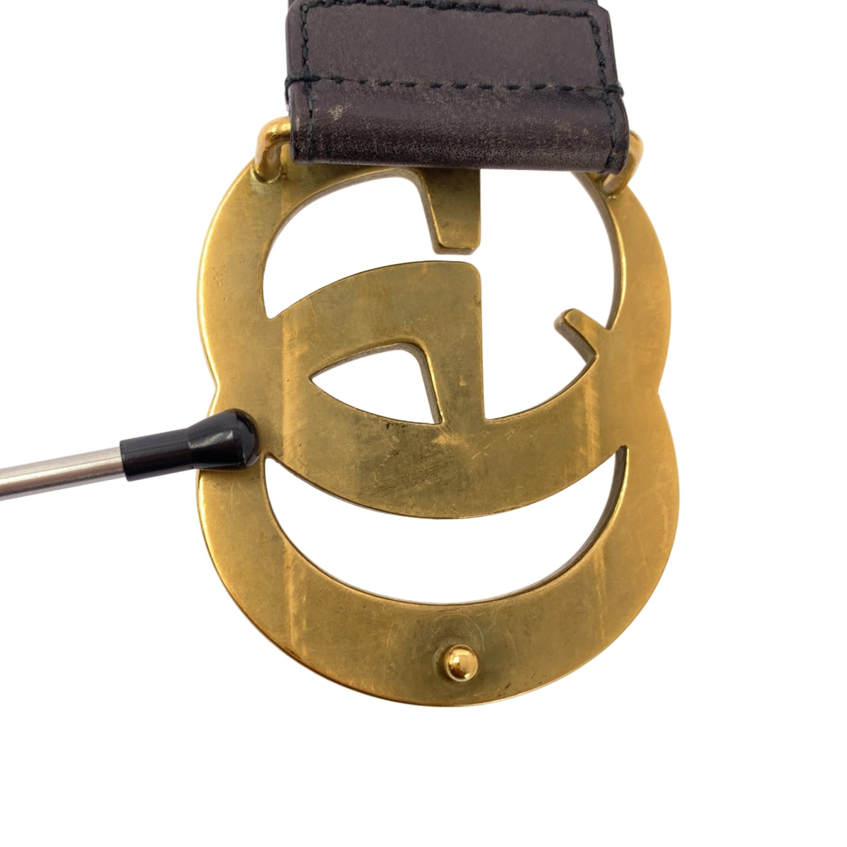 GUCCI / グッチ | GGマーモント ダブルG バックルベルト | 80 32