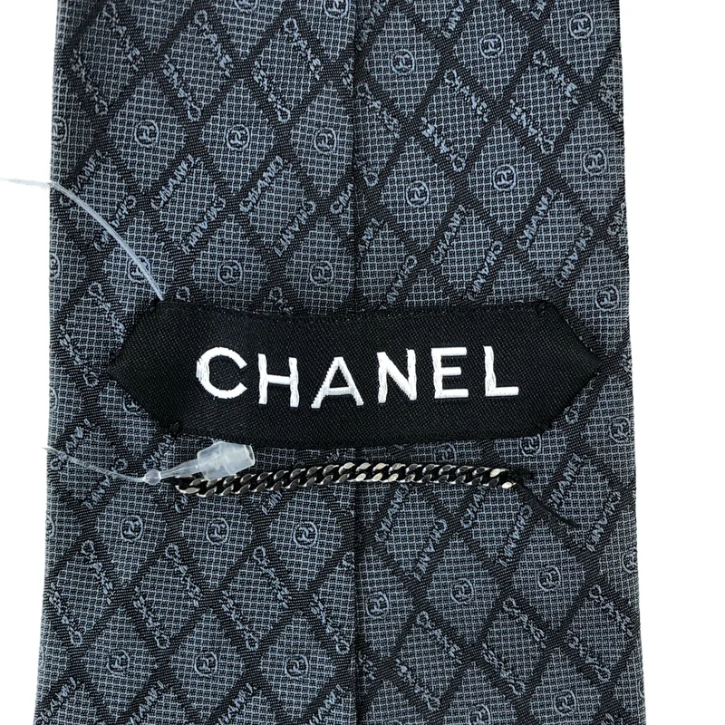 CHANEL / シャネル | シルク ココマーク ロゴ ネクタイ |
