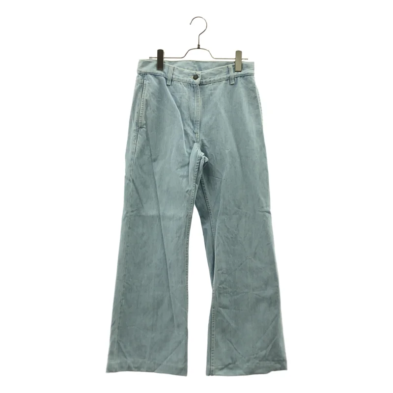 DRIES VAN NOTEN / ドリスヴァンノッテン | コットン デニム フレア パンツ | 26 | レディース