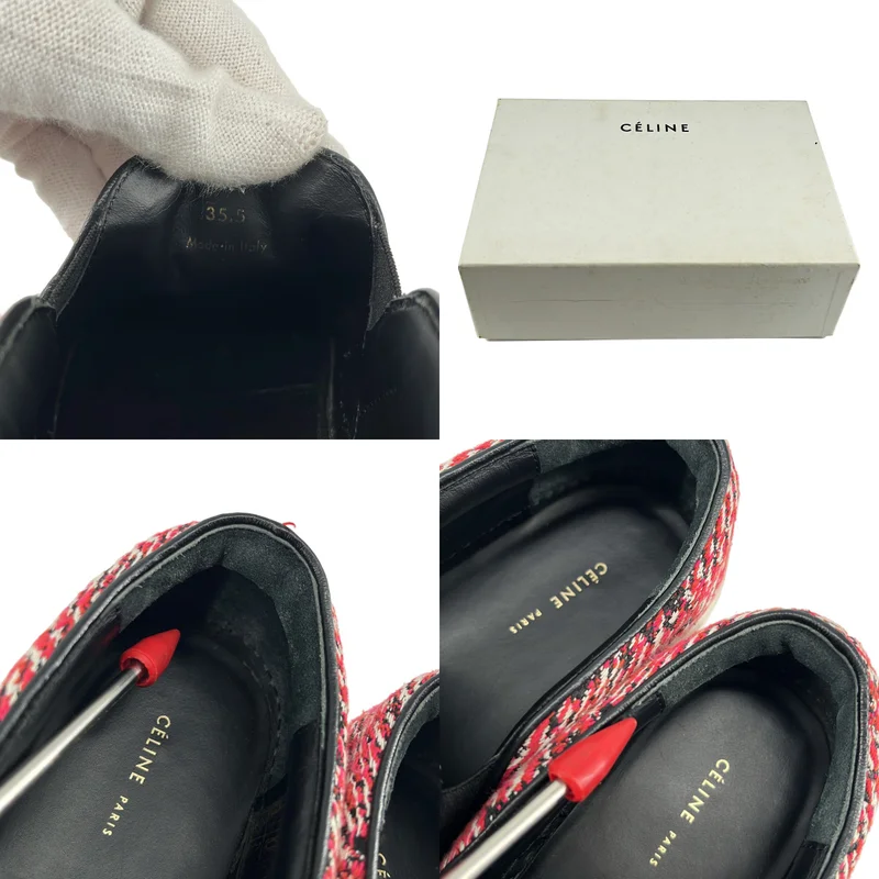 CELINE / セリーヌ | ツイード スリッポン スニーカー | 35.5 | レディース