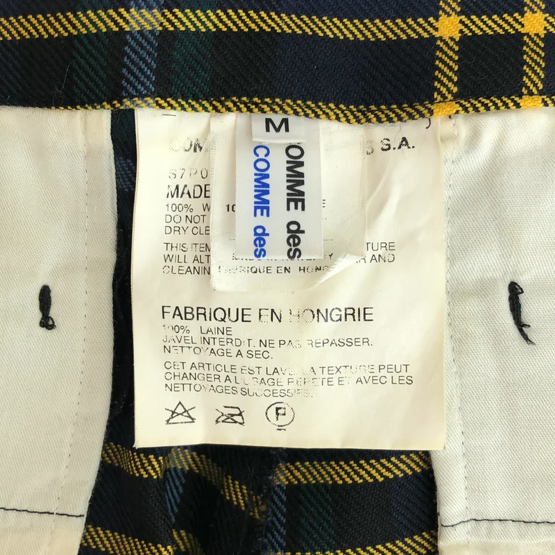 COMME des GARCONS COMME des GARCONS / コムコム | ウール チェック パンツ S7P003 | M | レディース
