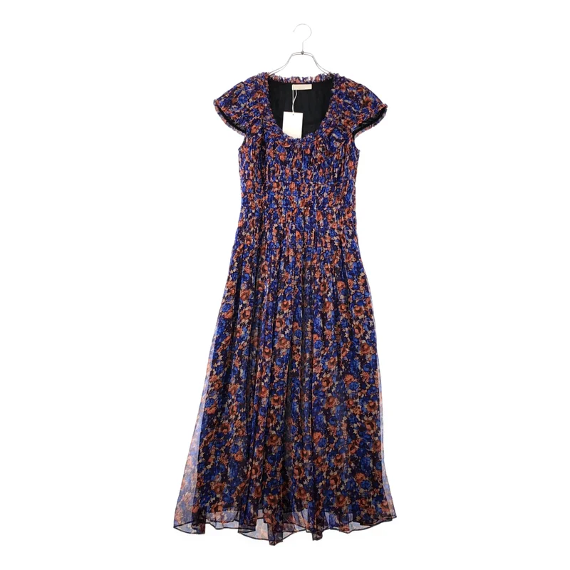 ULLA JOHNSON / ウラジョンソン | 総柄 ボリューム ワンピース / 裏地付き | 2 | レディース